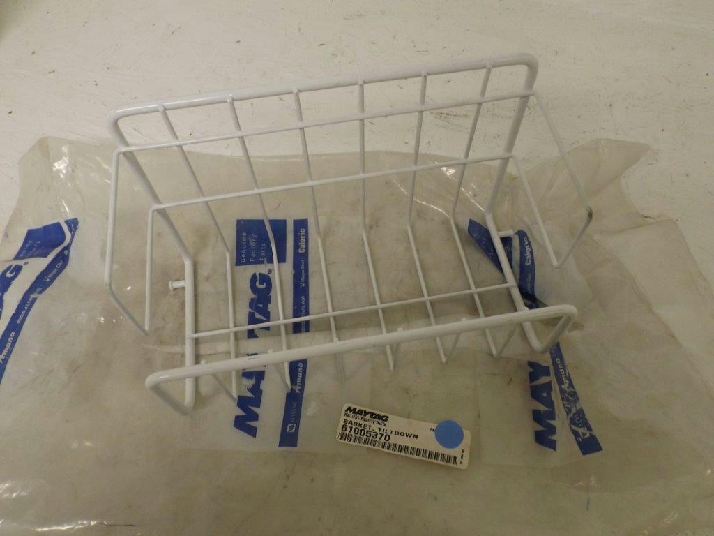 MAYTAG WHIRLPOOL REFRIGERATOR 61005370 TILT DOWN BASKET NEW MAYTAG WHIRLPOOL REFRIGERATOR 61005370 TILT DOWN BASKET NEW